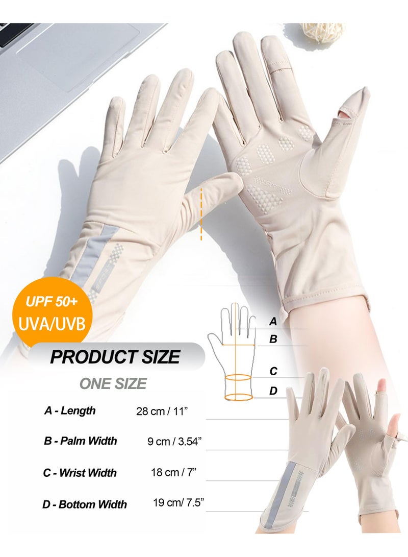 Kibee Ladies' gloves, driving gloves, anti-slip sunscreen long gloves for summer ultraviolet protection. - Image 4