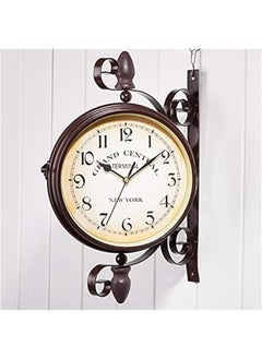 FBBSZSD Outdoor Garden Wall Clock, 15 Inch Classical 360°Rotation Double Sided Train Station Clock with Station Bracket Garden Clock Indoor Outdoor Decoration Waterproof Outdoor Clock - pzsku/Z88EC0EFE68E8C35BB071Z/45/_/1725712503/076b761f-78c2-4281-bad3-4b4c6001a597