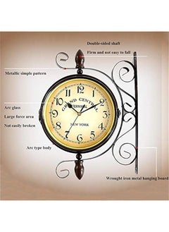 FBBSZSD Outdoor Garden Wall Clock, 15 Inch Classical 360°Rotation Double Sided Train Station Clock with Station Bracket Garden Clock Indoor Outdoor Decoration Waterproof Outdoor Clock - pzsku/Z88EC0EFE68E8C35BB071Z/45/_/1725712544/506c7d6e-4800-45f5-be96-b78161f4eb1a