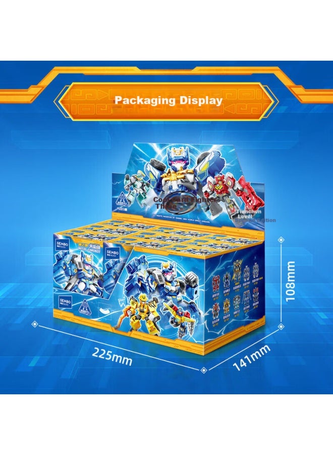 Qiji Senbao Building Blocks Flash Card Fighter Toy Children's Assembly Block Figure Blind Box Blind Box Boy Birthday New Year Gift - Image 3