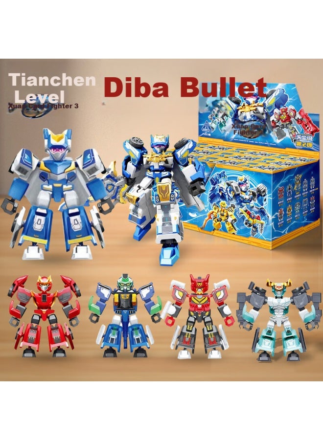 Qiji Senbao Building Blocks Flash Card Fighter Toy Children's Assembly Block Figure Blind Box Blind Box Boy Birthday New Year Gift - Image 5