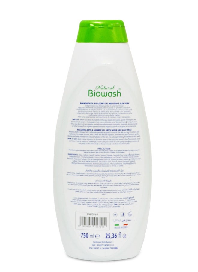 Shower Gel Musk and Aloe Vera 750ml