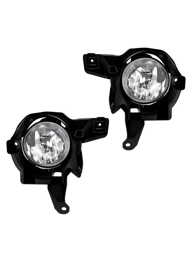 BOXLIGHT أضواء الضباب لسيارة تويوتا RAV4 2013 2014 2015 مع لمبة هالوجين H16 19W ومفتاح ومجموعة أسلاك (عدسة شفافة) - Image 1