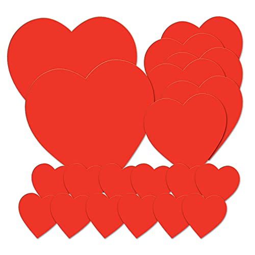Beistle 20Piece Printed Cardstock Paper Heart Cutouts Valentines Day Party Decorations Love and Anniversary Party Supplies USA Made 4 12