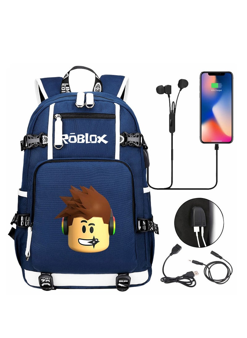 ROBLOX Comic USB Password Lock Backpack Three-Piece Set