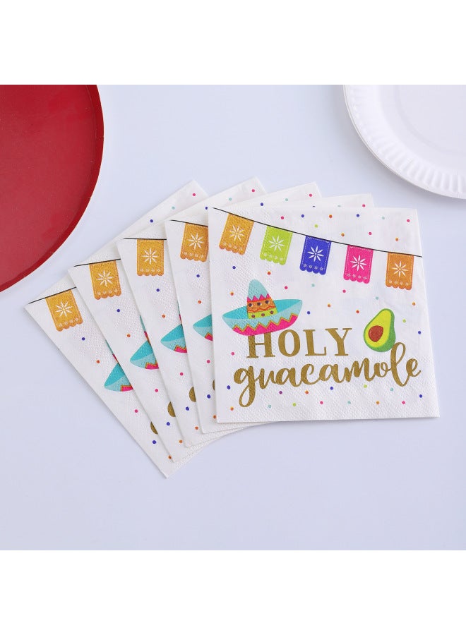 Variety Of Paper Towels Can Make Printed Napkins Disposable Paper Towels To Make Holiday Party Supplies-Color:Tissue 25*25-red Gray Strip - Image 5