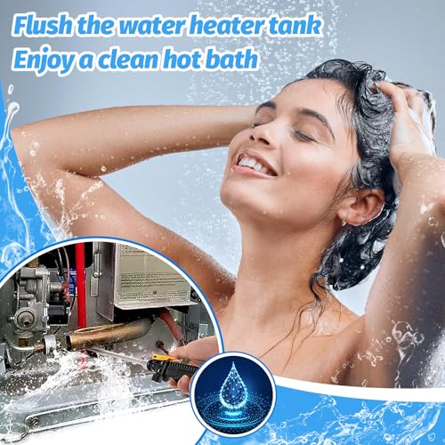 PAMASE RV Water Heater Tank Rinser - Powerful Cleaning Hot Water Flush Wand, Travel Trailers Camper Water Tank Sediment Scale Cleaner Spray Flusher Accessory Essentials - Image 2