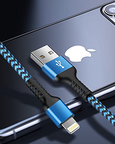 Haoano Rapid Charging iPhone Cable, Apple MFI Certified Extension Charging USB Wire, Long Braided Data Sync Transfer Power Line for iPhone 14 13 12 11 Pro Max/10/XS/XR/SE, USB to Lightning Cord 10FT | 2Pcs - Image 2