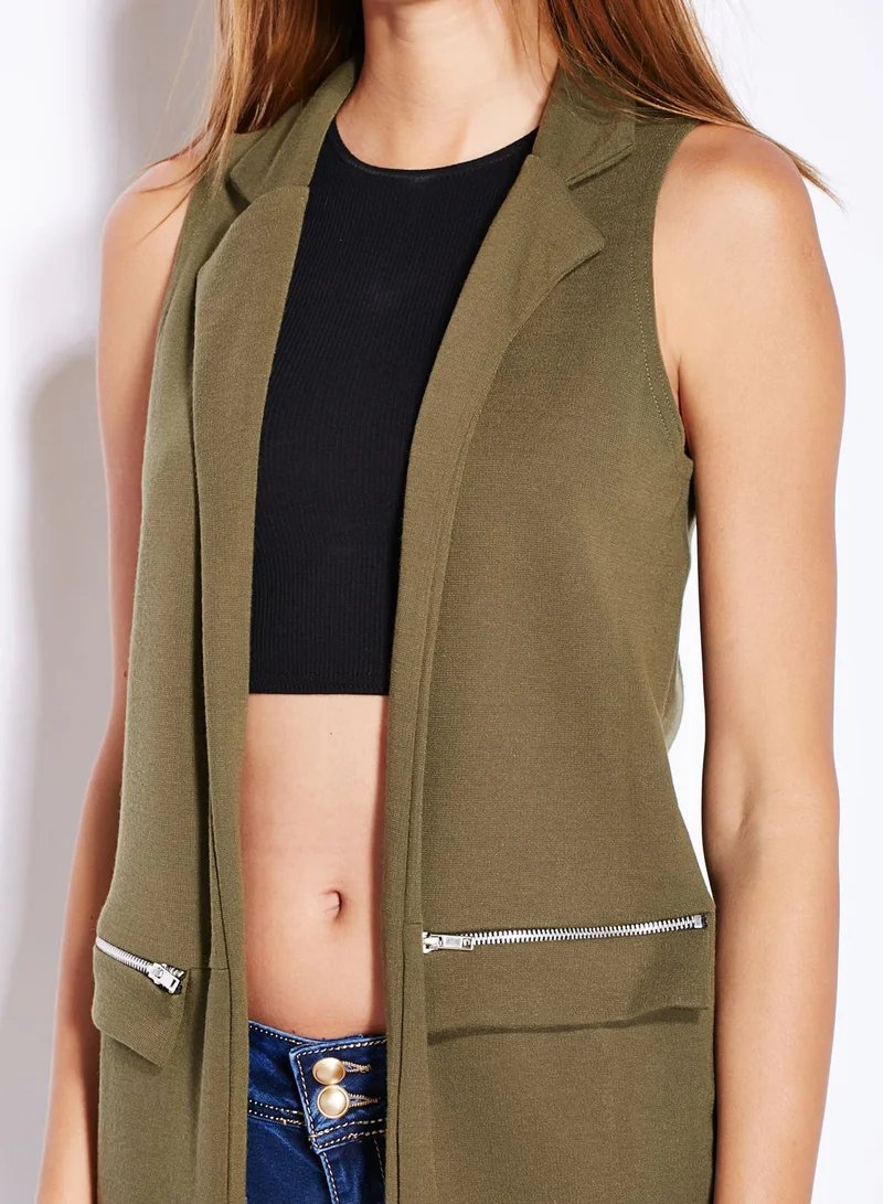 Ginger Long Waistcoat Jacket