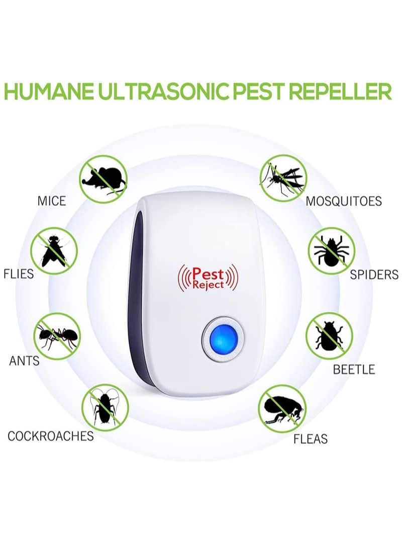 Pest Reject Ultrasonic Electronic Pest Repeller with Night Light Home Safe Mosquito Repellent for Mice Mosquitoes Ants Spiders Cockroaches - Image 4