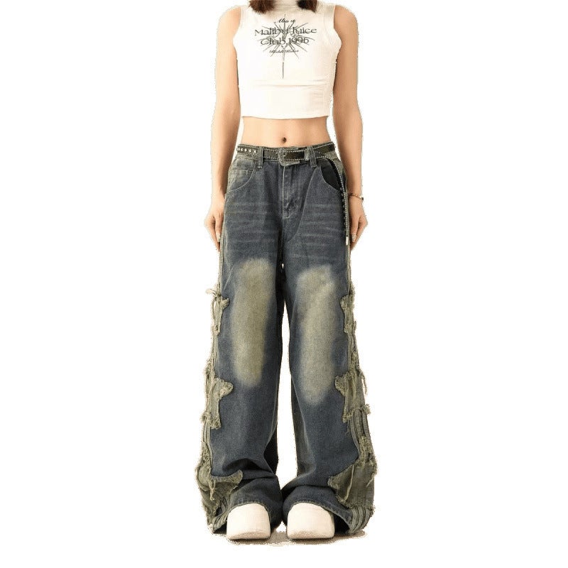 Unisex Classic Denim Jeans Loose Fit Daily Outdoor Wear - Image 4