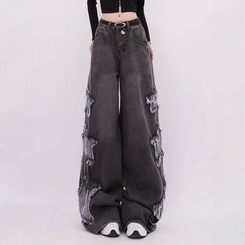 Unisex Classic Denim Jeans Loose Fit Daily Outdoor Wear - Image 3