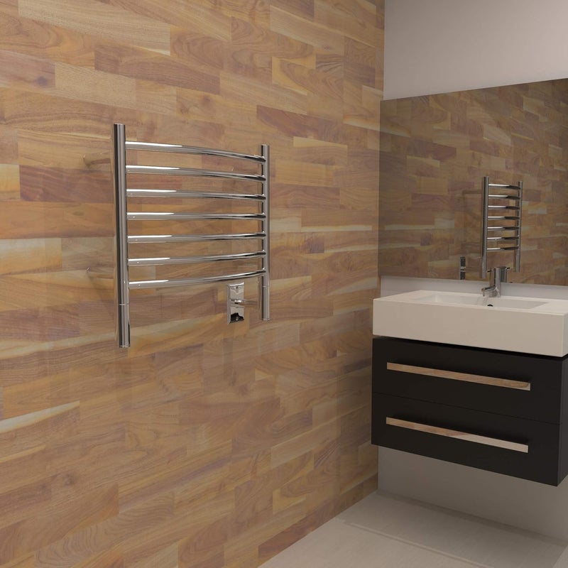 Amba Amba Jeeves HCP Model HCurved 7Bar Hardwired Towel Warmer in Polished  - Image 2