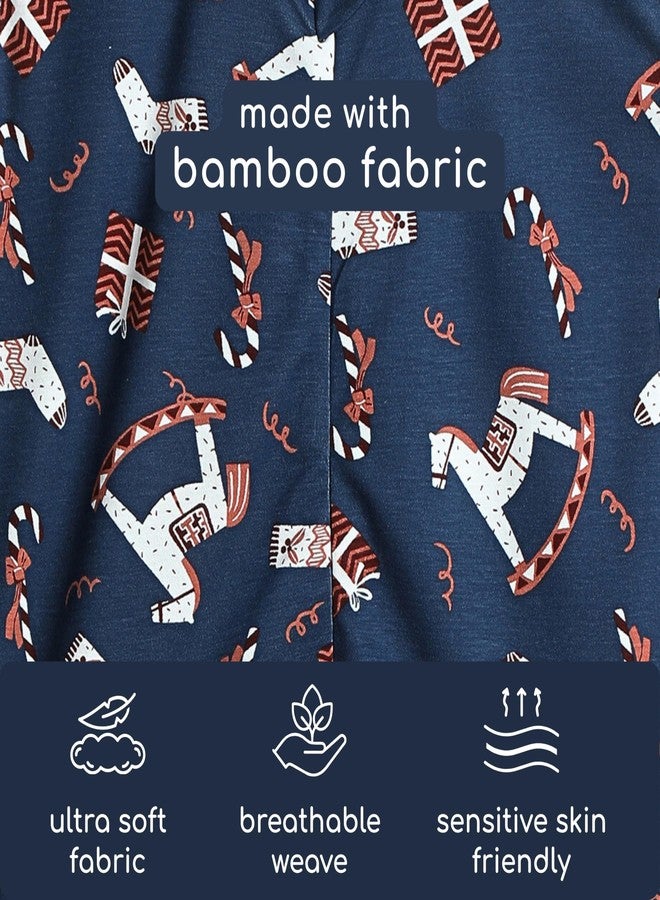 Cocoon Care Bamboo Cotton Knit Bluehorse Printed Sleeping Bag for Baby | Soft Breathable Lightweight Wearable Blankets | Bluehorse 6-12M - Image 5