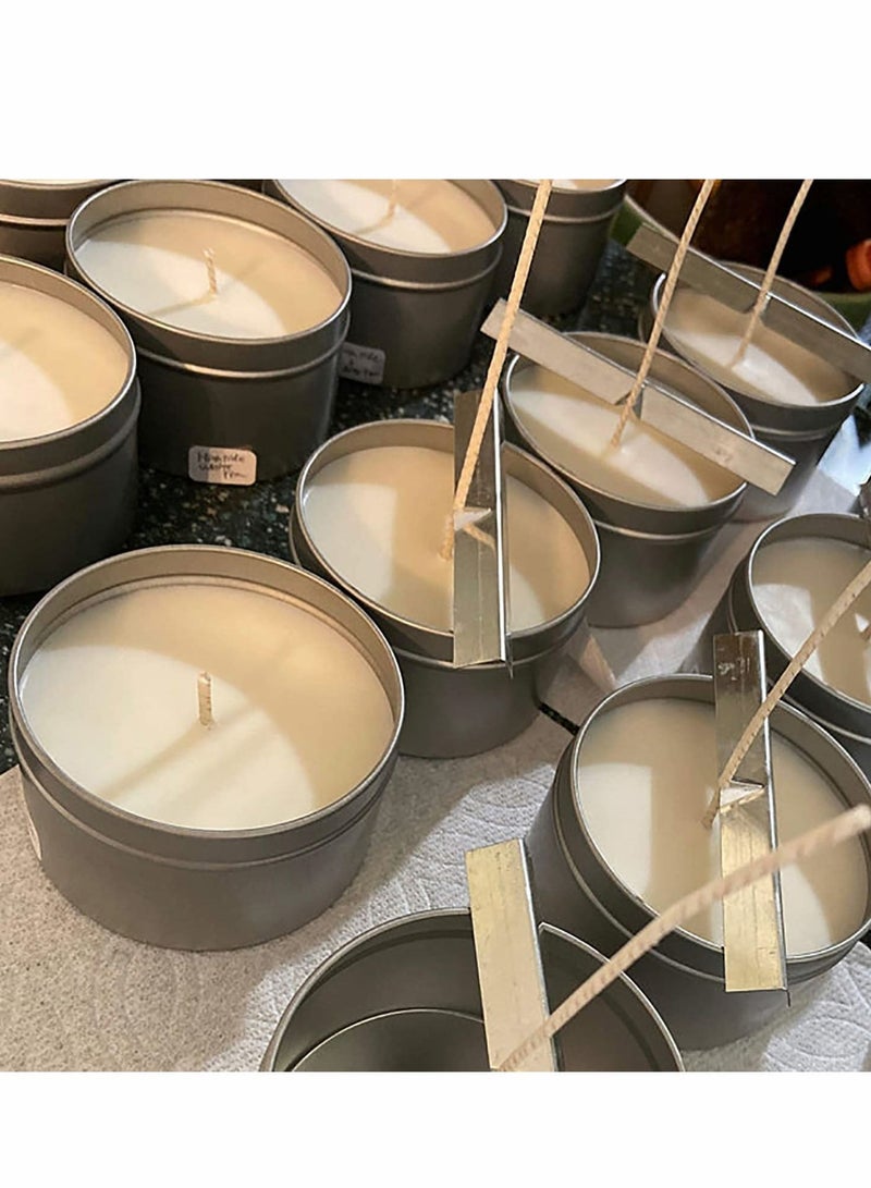 Candle Jars, Candle Tins, Candle Making Kit, Containers Empty Tinplate Storage Candle Jars for DIY Candle Making, Candies, Gifts Treasures, Arts Crafts, Storage Candle Making Kits 5 Oz, 24 Pcs  - Image 2