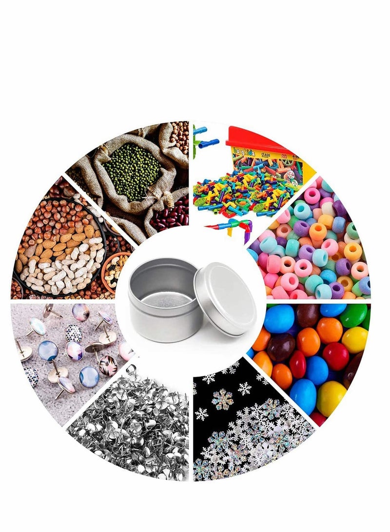 Candle Jars, Candle Tins, Candle Making Kit, Containers Empty Tinplate Storage Candle Jars for DIY Candle Making, Candies, Gifts Treasures, Arts Crafts, Storage Candle Making Kits 5 Oz, 24 Pcs  - Image 3
