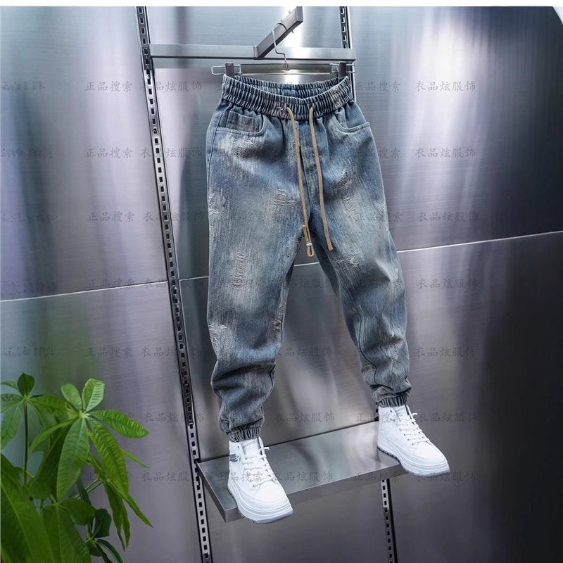 Unisex Classic Denim Jeans Loose Fit Daily Outdoor Wear - Image 4