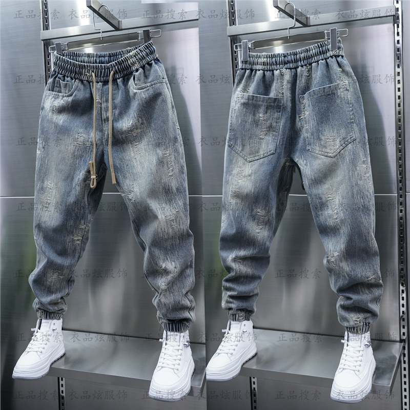 Unisex Classic Denim Jeans Loose Fit Daily Outdoor Wear - Image 2