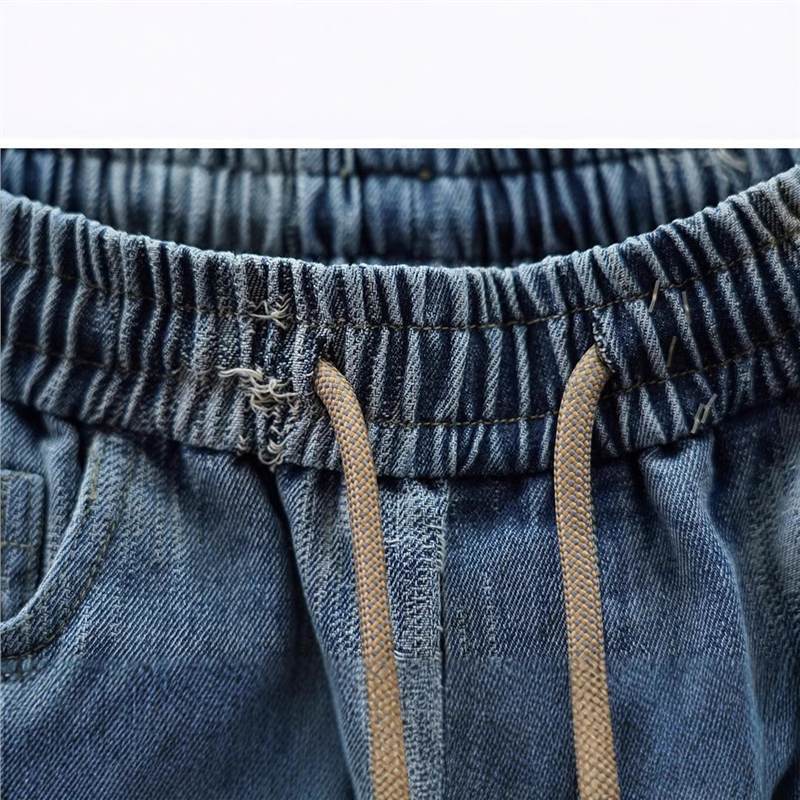 Unisex Classic Denim Jeans Loose Fit Daily Outdoor Wear - Image 5