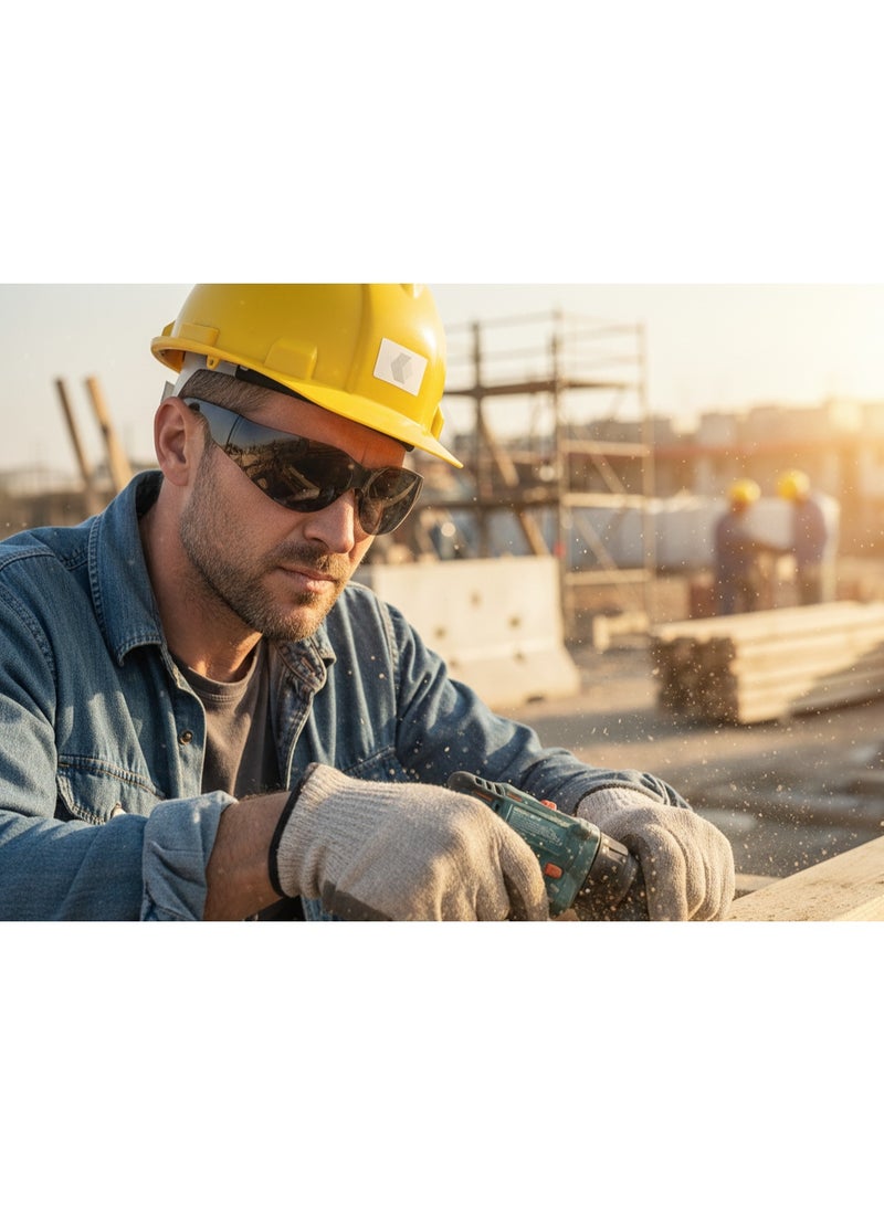 Vaultex UD71 Dark Safety Glasses – Impact-Resist Polycarbonate Lens, 99.9% UV Block, ANSI Z87.1 / EN166 - Image 2