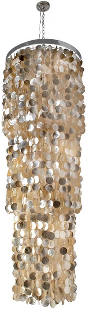 Kouboo KOUBOO 1050006 King Size Capiz Chandelier Extra Large Gold Hue  - Image 4