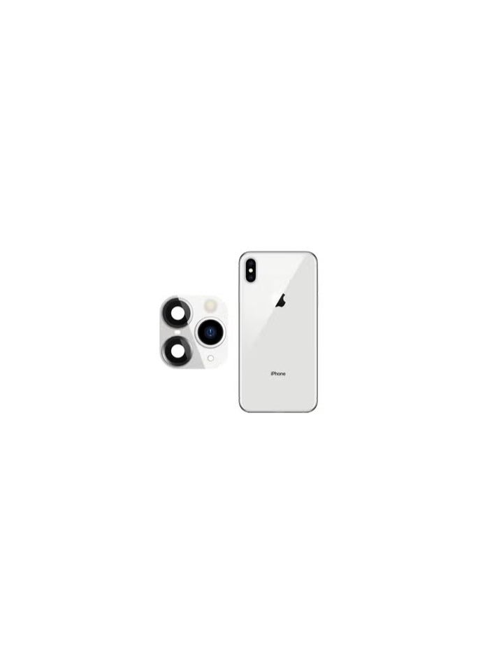 CATANES - iPhone X XS Duplicate Camera Lens Camera Upgrade Protective Lens Change iPhone X XS to 11 Pro 11 Pro Max White - Image 1