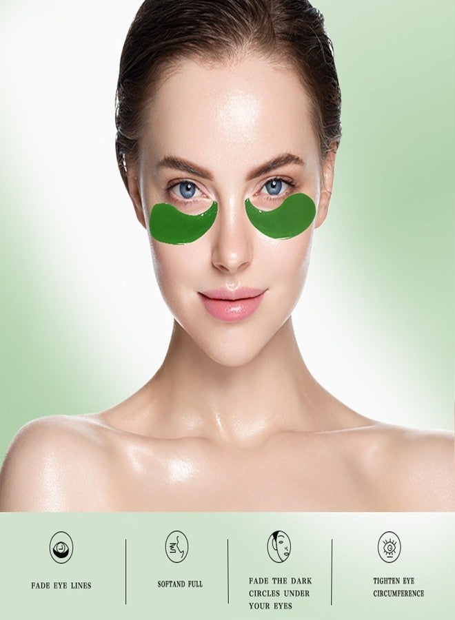 KD ZONE 60 PCS Aloe Vera Eye Patches for Puffy Eyes and Dark Circles - Natural Under Eye Mask with Seaweed Extracts to Reduce Puffiness, Wrinkles, Fine Lines, and Eye Bags - Image 3