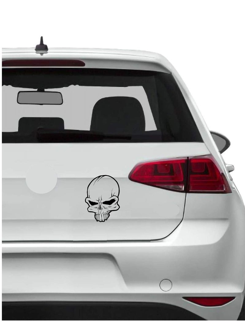 Generic Dead Skull Sticker - Black  - Image 2