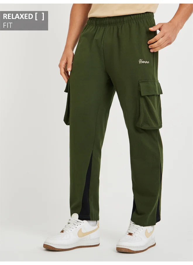 Styli Styli Cargo Pocket Relax Fit Open Hem Jogger