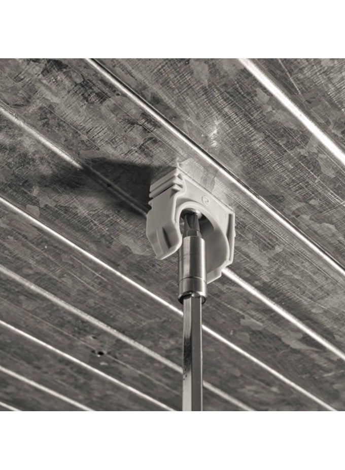 Conduit Fastener BC Clip, suitable for the surface Color Grey Pack of 200 - Image 1