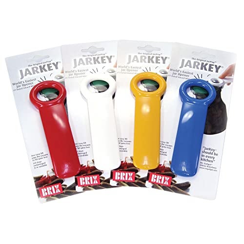 Brix Original Easy Jar Key Opener 2-Pack, Stainless Steel Jar Opener - Image 1