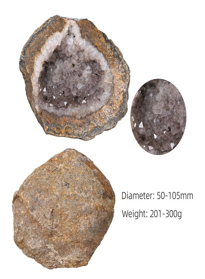 رووك كلاود حجر عقيق جيود طبيعي من روك كلاود، مجموعة من بلورات الكوارتز غير المنتظمة، حجر معدني لتزيين المنزل، 0.44-0.66 رطل - Image 2