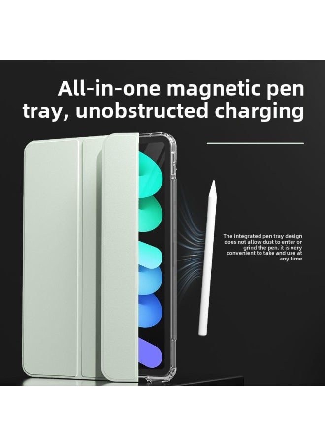 Applicable To 2024iPadmini7air5 Protective Cover Pro4 Transparent Full Screen 2022pro11 Flat Anti-bending Horizontal-Color:White Ice Color-Applicable Model:Air( 13inch )/Pro56( 12.9inch )2021/2022/2024