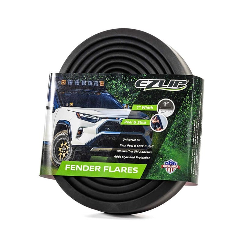EZ Flares Universal Offroad Flexible Foam Rubber Fender Flares 1inch Extension