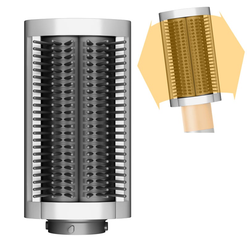 ZEPHBLOW Firm Smoothing Brush for Dyson Airwrap Hair Stying Drying Comb for FrizeeProne Hair to Smoothing and Straight Replacement Attachment for Part No97189208