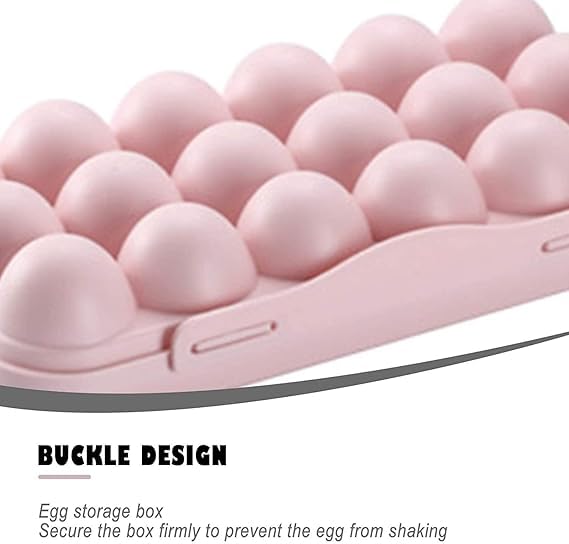 ZURITY 18 Rectangular Eggs Holders Egg Holder For Refrigerator Travel Egg Storage Container Plastic Refrigerator Egg Trays Camping Egg Box - Image 3