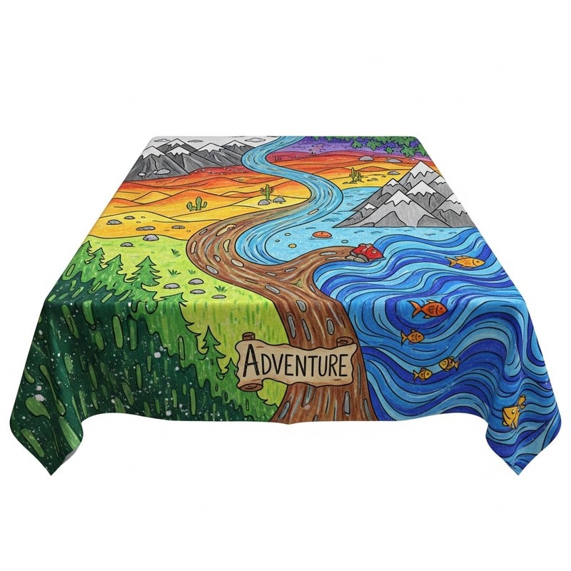general Coloring My Tablecloth - Adventure Theme Large Paper Activity Mat - Image 3