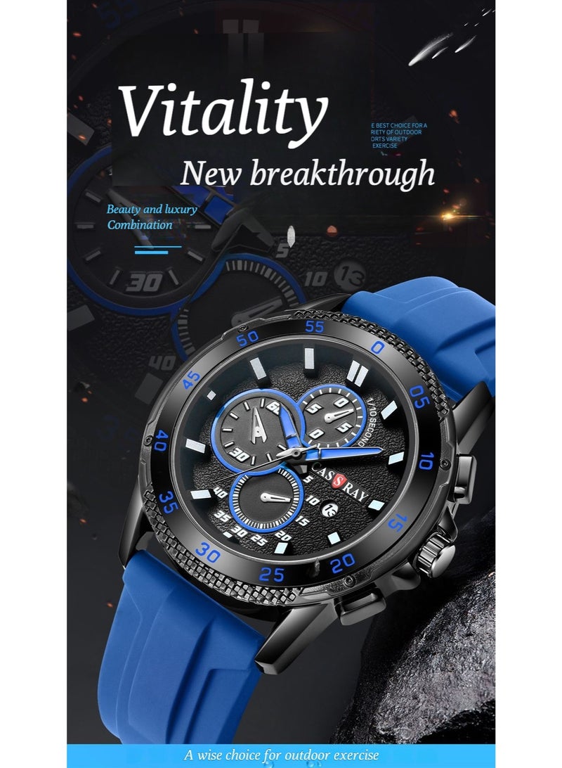 CASSRAY 2025 New Model Watch - Sporty, Fashionable and Cool Men's Watch - Rubber Strap - Image 2