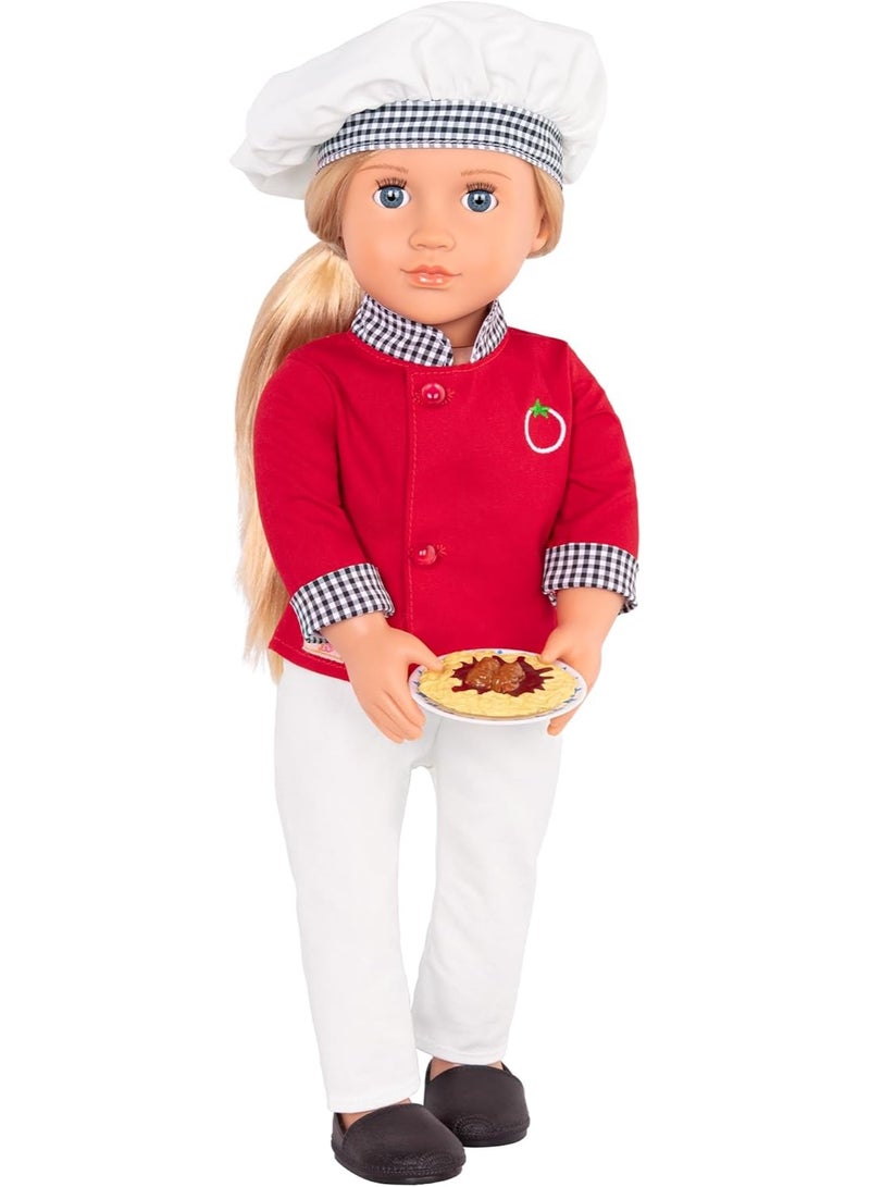 Our Generation Professional Chef Doll Chiara with Accessories - Image 1