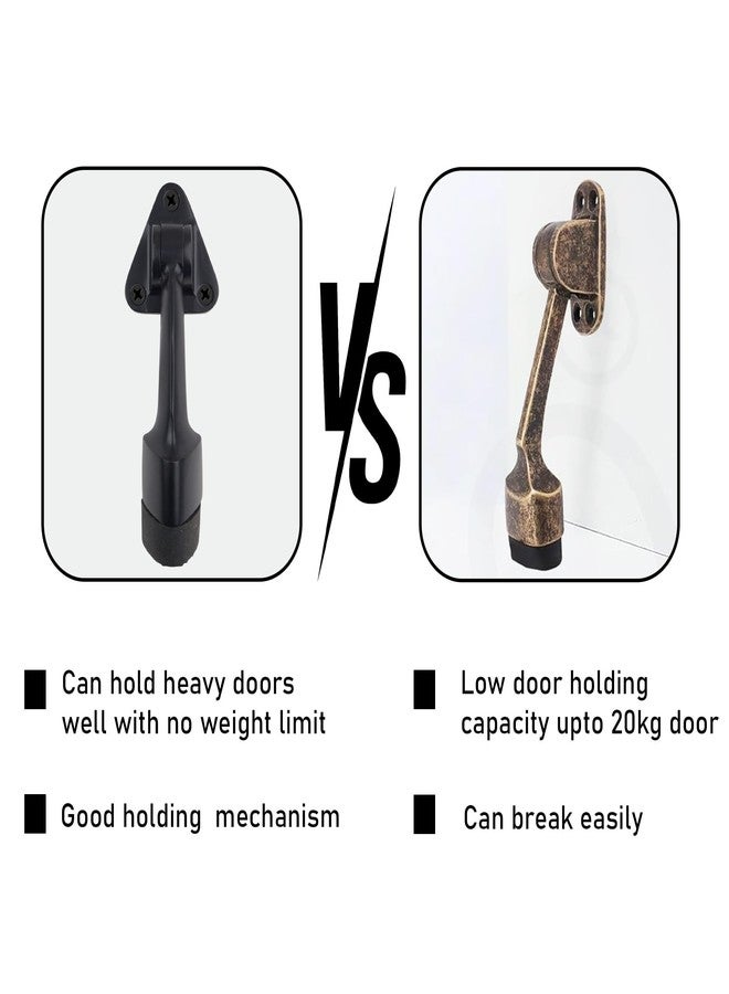DHSVS 5-Inch Door Stopper for Main Door with Black Color/Stopper with Rubber Grip for Home, Office and Hotel(Pack of 8) - Image 5