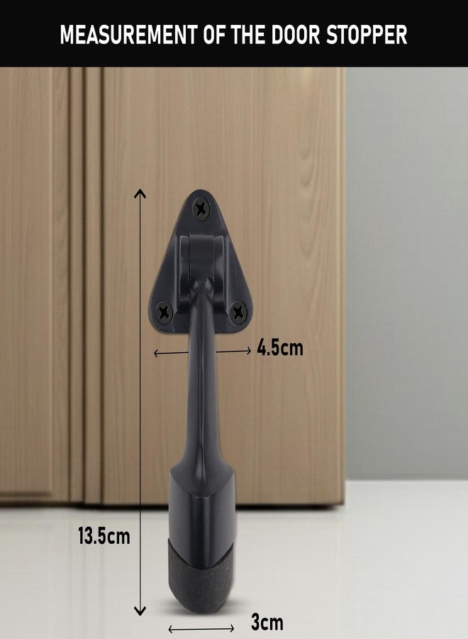 DHSVS 5-Inch Door Stopper for Main Door with Black Color/Stopper with Rubber Grip for Home, Office and Hotel(Pack of 8) - Image 4