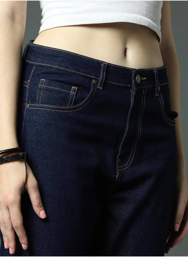 HIGH STAR - Mid Rise Straight Leg Jeans by Styli - Image 1