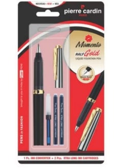 pierre cardin Premium Momento Gt Premium Fountain Pen | Luxurious Lacquer Finish Body With Golden Clip | Free Ink Cartridges & Converter | Ideal For Rakhi, Festive & Corporate Gifting  - Image 1