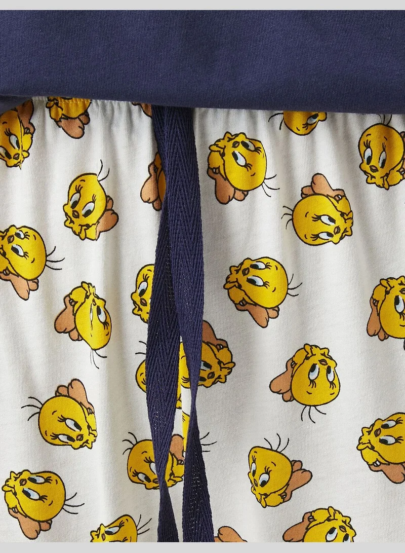 كوتون Tweety Licensed Cotton Short Sleeve Pyjamas Set