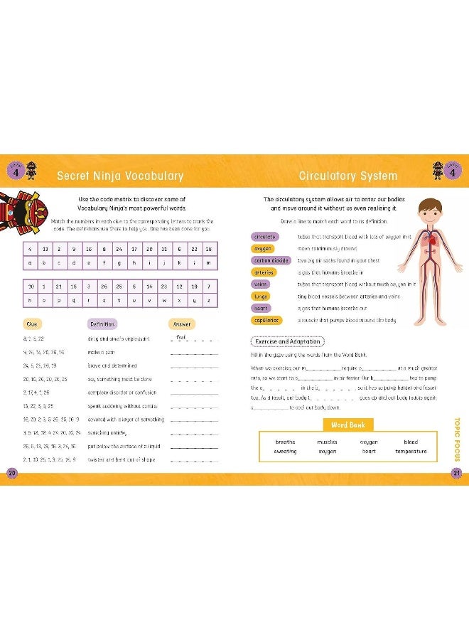 Vocabulary Ninja Workbook for Ages 10-11: Vocabulary activities to support catch-up and home learning - Image 2