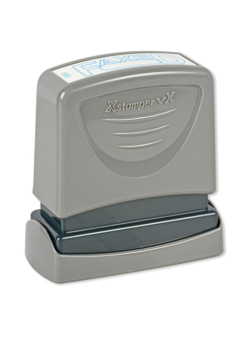 FIS Artline X-Stamper "FAXED" for Office Business Supplies, Ink Blue - ARXT1350VXCP - Image 2