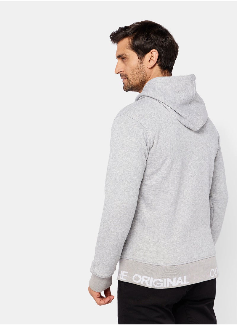 Coup - Logo Hemline Zipper Hoodie - Image 1
