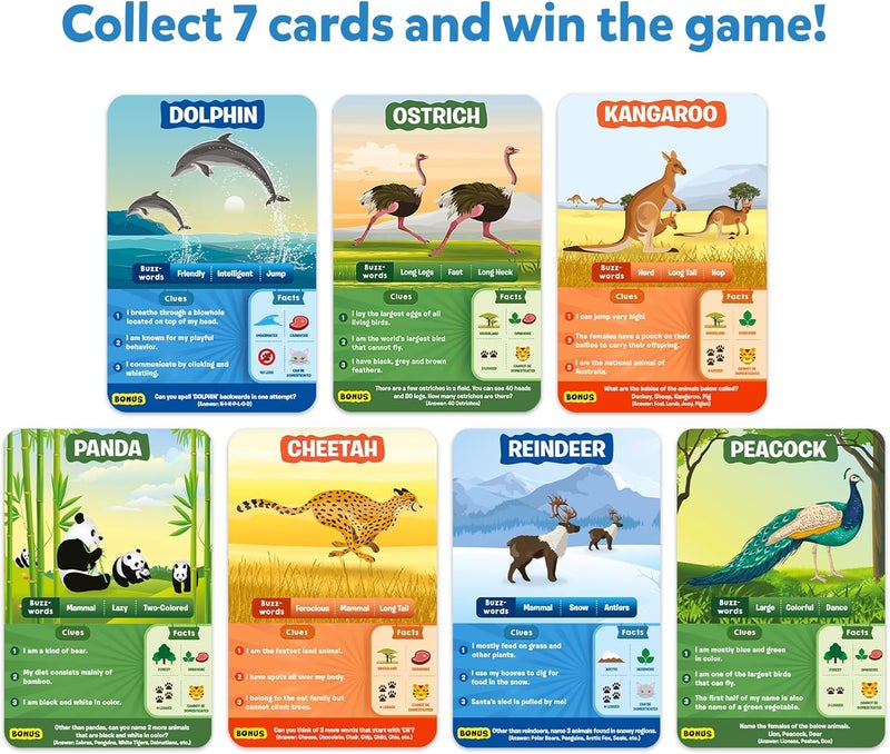 Skillmatics Guess in 10 Animal Planet, Card Game, Perfect for Boys, Girls, Kids, Teens, Adults Who Love Animals, Trivia Games, Travel Games, Gifts for Ages 6, 7, 8, 9, 10, and Up - Image 5