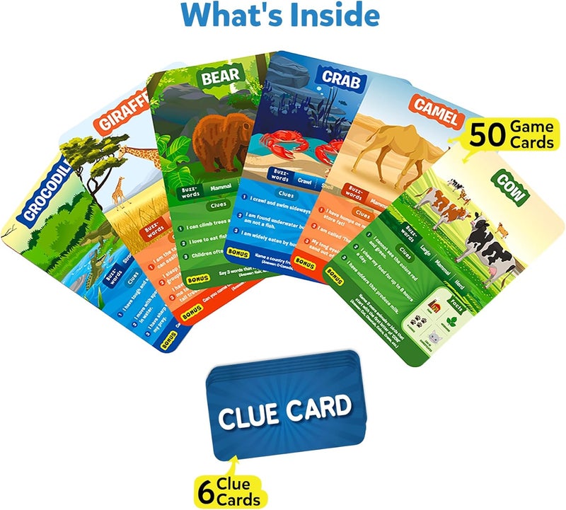 Skillmatics Guess in 10 Animal Planet, Card Game, Perfect for Boys, Girls, Kids, Teens, Adults Who Love Animals, Trivia Games, Travel Games, Gifts for Ages 6, 7, 8, 9, 10, and Up - Image 2