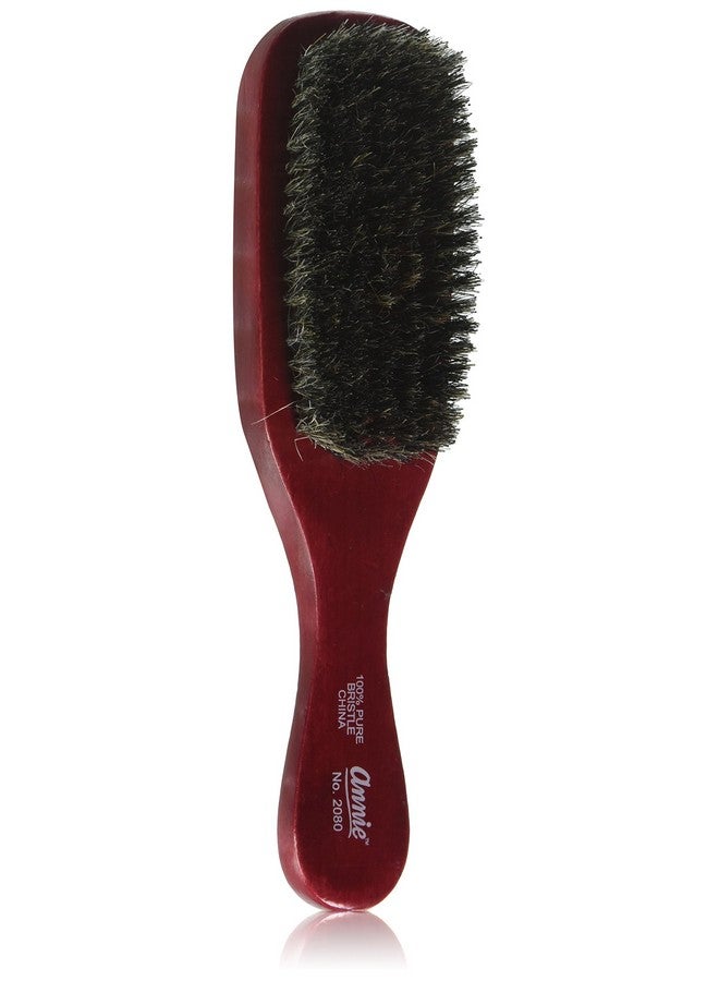 ANNIE Wave Soft Brush (Model:2080), Natural wood, boar bristles, wooden brush, won't pull on your hair, detangler, pulls out the knots - Image 1